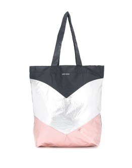 Woom metallic shopper tote