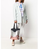 Woom metallic shopper tote
