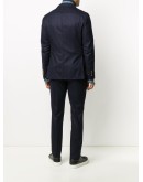 striped-print double breasted suit