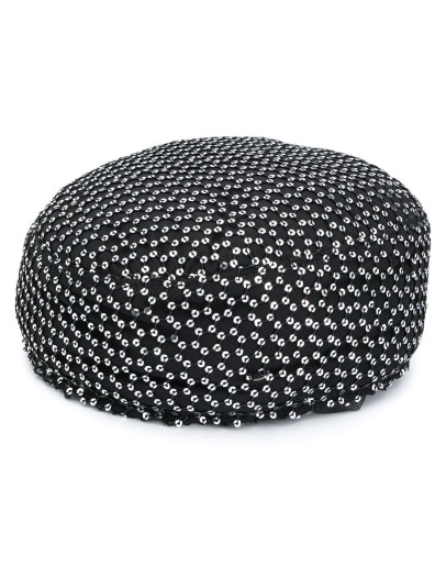 Sancha sequined pillbox hat