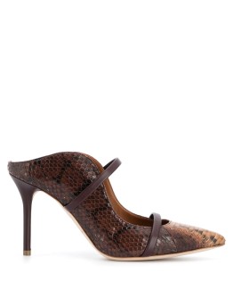 Maureen snakeskin-effect mules