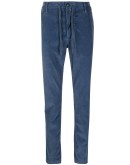 handkerchief detail slim-fit trousers