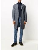 handkerchief detail slim-fit trousers