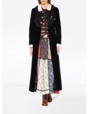 panelled floral skirt