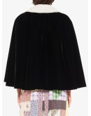 single-breasted embellished cape