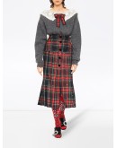 crochet tartan collar jumper