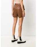 faux-leather shorts 
