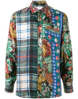 patchwork style shirt 