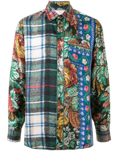 patchwork style shirt 