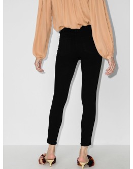 high rise muse cropped jeans