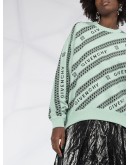 all-over logo jumper