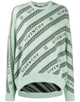 all-over logo jumper