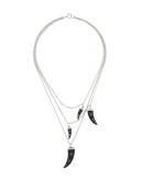 Aimable multi horn chain necklace
