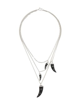 Aimable multi horn chain necklace