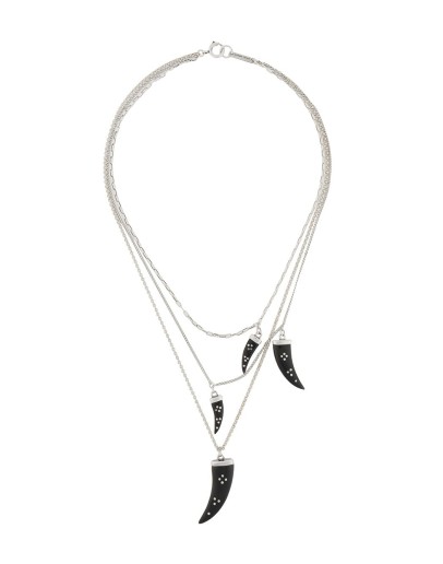 Aimable multi horn chain necklace