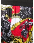   baroque print straight-leg trousers  