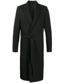 double breasted belted waist coat