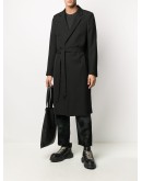 double breasted belted waist coat