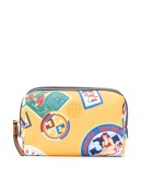 Perry Travel-print cosmetic bag