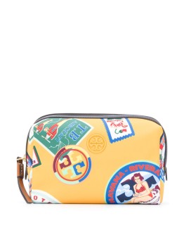 Perry Travel-print cosmetic bag