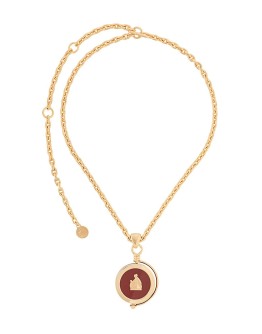 Mother and Child rotary pendant necklace
