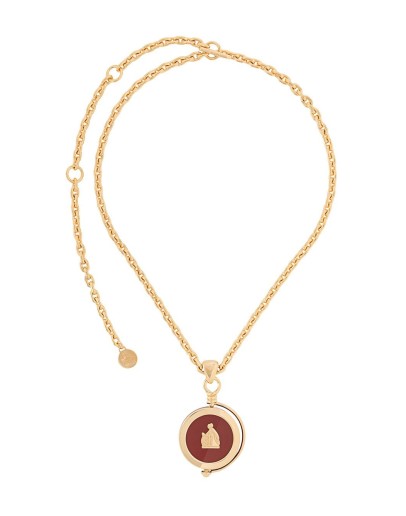 Mother and Child rotary pendant necklace