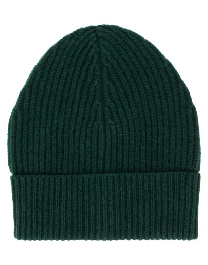 ribbed wool beanie hat