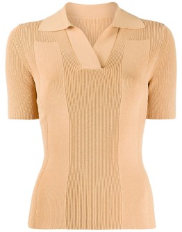 knitted polo shirt