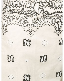 bandana-print cotton shorts