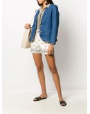bandana-print cotton shorts