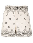 bandana-print cotton shorts