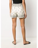 bandana-print cotton shorts