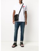 love logo print polo shirt