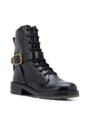 leather lace-up boots