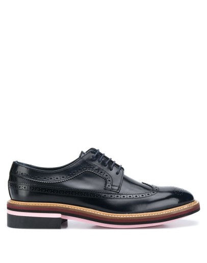 Chase high-shine brogues