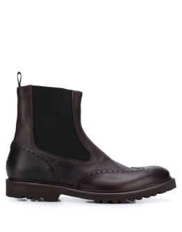 leather brogue boots