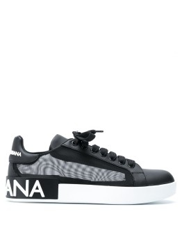 logo low-top trainers