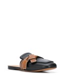 Gate square-toe mules