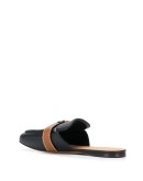 Gate square-toe mules
