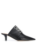 pearl-embellished 50mm mules