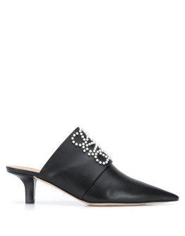 pearl-embellished 50mm mules