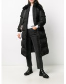 long-length padded down jacket