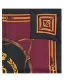 Sandra Equestrian-print silk scarf