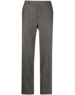 straight-leg tailored trousers