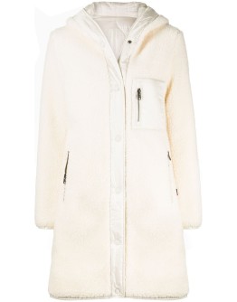 padded shearling coat 