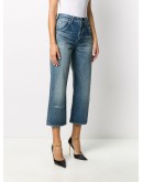 cropped straight-leg jeans