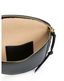 zipped leather belt bag