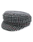 Evie houndstooth patterned cap