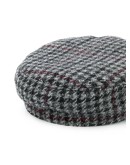 Evie houndstooth patterned cap