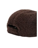 faux-shearling logo cap